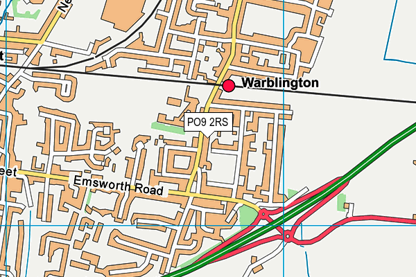 PO9 2RS map - OS VectorMap District (Ordnance Survey) PO9 2RS map - OS VectorMap District (Ordnance Survey)