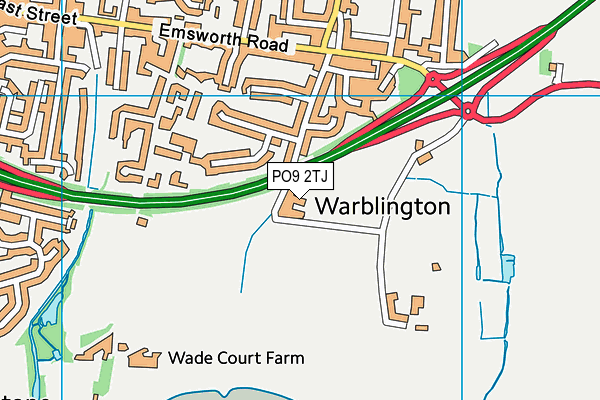 PO9 2TJ map - OS VectorMap District (Ordnance Survey) PO9 2TJ map - OS VectorMap District (Ordnance Survey)