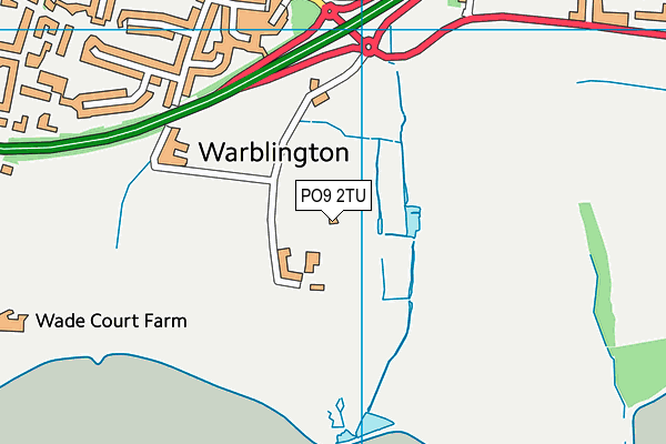 PO9 2TU map - OS VectorMap District (Ordnance Survey) PO9 2TU map - OS VectorMap District (Ordnance Survey)