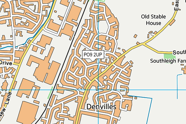 PO9 2UP map - OS VectorMap District (Ordnance Survey) PO9 2UP map - OS VectorMap District (Ordnance Survey)