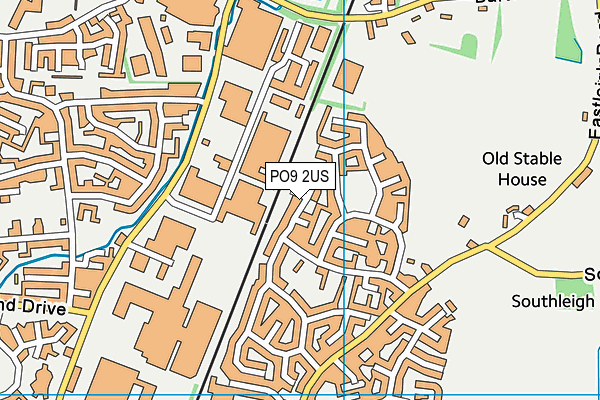 PO9 2US map - OS VectorMap District (Ordnance Survey) PO9 2US map - OS VectorMap District (Ordnance Survey)