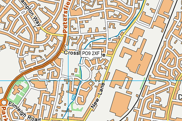 PO9 2XF map - OS VectorMap District (Ordnance Survey) PO9 2XF map - OS VectorMap District (Ordnance Survey)