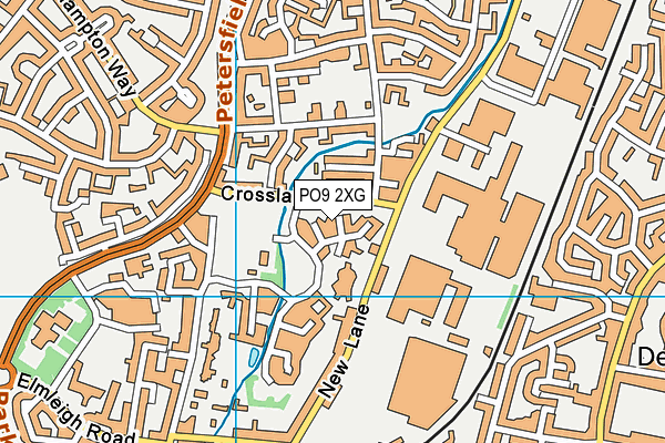 PO9 2XG map - OS VectorMap District (Ordnance Survey) PO9 2XG map - OS VectorMap District (Ordnance Survey)