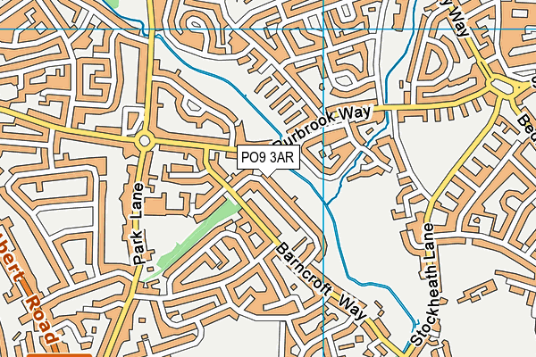 PO9 3AR map - OS VectorMap District (Ordnance Survey) PO9 3AR map - OS VectorMap District (Ordnance Survey)