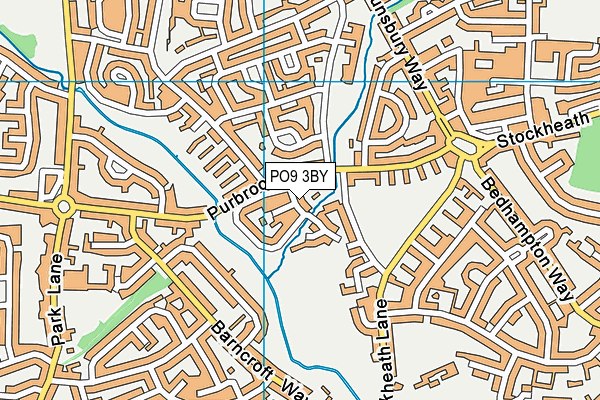 PO9 3BY map - OS VectorMap District (Ordnance Survey) PO9 3BY map - OS VectorMap District (Ordnance Survey)