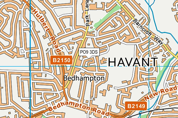 PO9 3DS map - OS VectorMap District (Ordnance Survey) PO9 3DS map - OS VectorMap District (Ordnance Survey)
