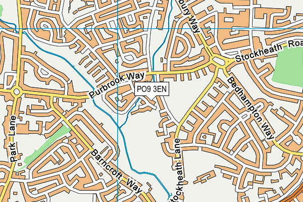 PO9 3EN map - OS VectorMap District (Ordnance Survey) PO9 3EN map - OS VectorMap District (Ordnance Survey)