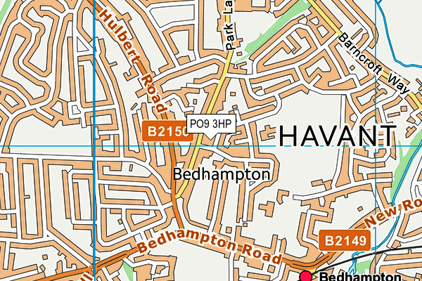 PO9 3HP map - OS VectorMap District (Ordnance Survey) PO9 3HP map - OS VectorMap District (Ordnance Survey)
