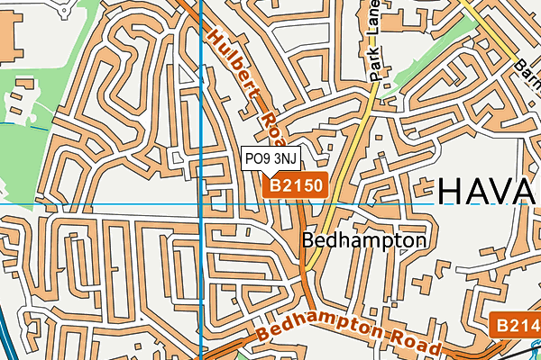PO9 3NJ map - OS VectorMap District (Ordnance Survey) PO9 3NJ map - OS VectorMap District (Ordnance Survey)