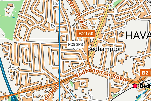 PO9 3PS map - OS VectorMap District (Ordnance Survey) PO9 3PS map - OS VectorMap District (Ordnance Survey)