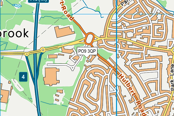 PO9 3QP map - OS VectorMap District (Ordnance Survey) PO9 3QP map - OS VectorMap District (Ordnance Survey)