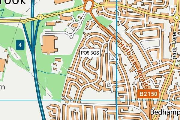 PO9 3QS map - OS VectorMap District (Ordnance Survey) PO9 3QS map - OS VectorMap District (Ordnance Survey)
