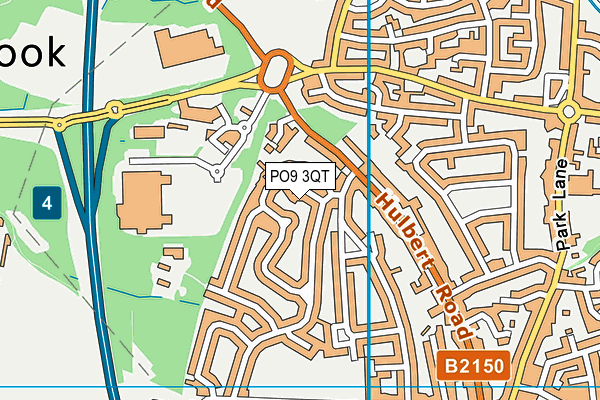 PO9 3QT map - OS VectorMap District (Ordnance Survey) PO9 3QT map - OS VectorMap District (Ordnance Survey)