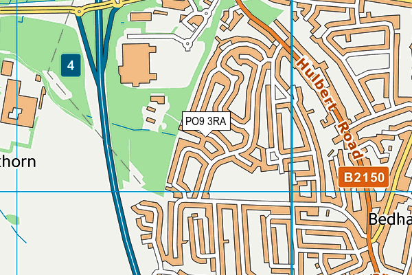 PO9 3RA map - OS VectorMap District (Ordnance Survey) PO9 3RA map - OS VectorMap District (Ordnance Survey)