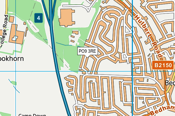 PO9 3RE map - OS VectorMap District (Ordnance Survey) PO9 3RE map - OS VectorMap District (Ordnance Survey)