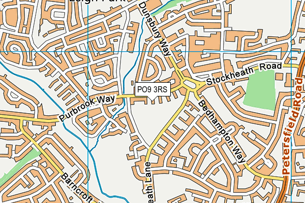PO9 3RS map - OS VectorMap District (Ordnance Survey) PO9 3RS map - OS VectorMap District (Ordnance Survey)