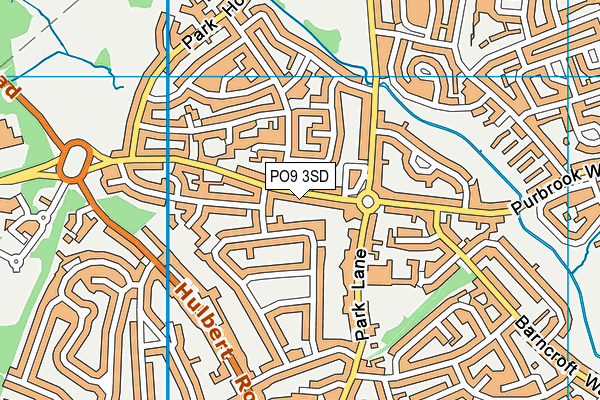 PO9 3SD map - OS VectorMap District (Ordnance Survey) PO9 3SD map - OS VectorMap District (Ordnance Survey)