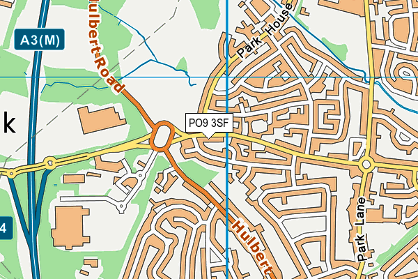 PO9 3SF map - OS VectorMap District (Ordnance Survey) PO9 3SF map - OS VectorMap District (Ordnance Survey)