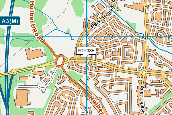 PO9 3SH map - OS VectorMap District (Ordnance Survey) PO9 3SH map - OS VectorMap District (Ordnance Survey)