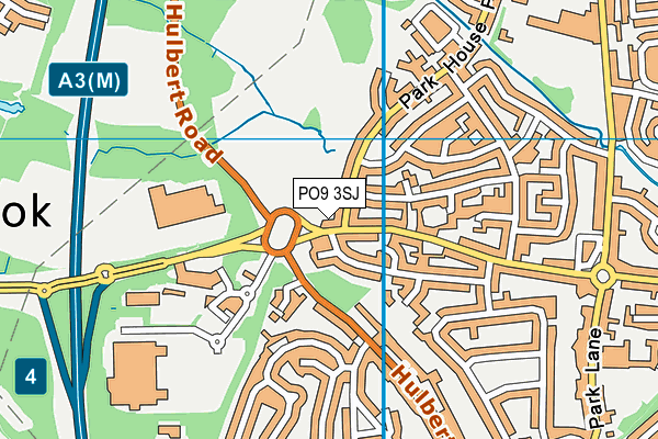 PO9 3SJ map - OS VectorMap District (Ordnance Survey) PO9 3SJ map - OS VectorMap District (Ordnance Survey)