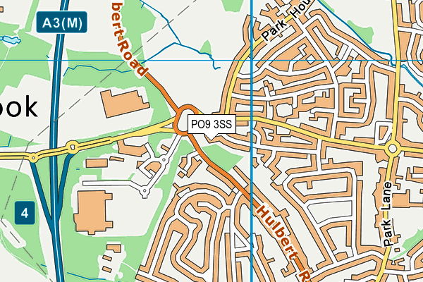 PO9 3SS map - OS VectorMap District (Ordnance Survey) PO9 3SS map - OS VectorMap District (Ordnance Survey)