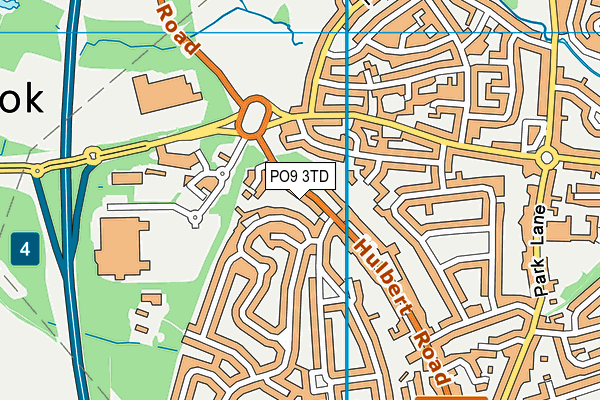 PO9 3TD map - OS VectorMap District (Ordnance Survey) PO9 3TD map - OS VectorMap District (Ordnance Survey)