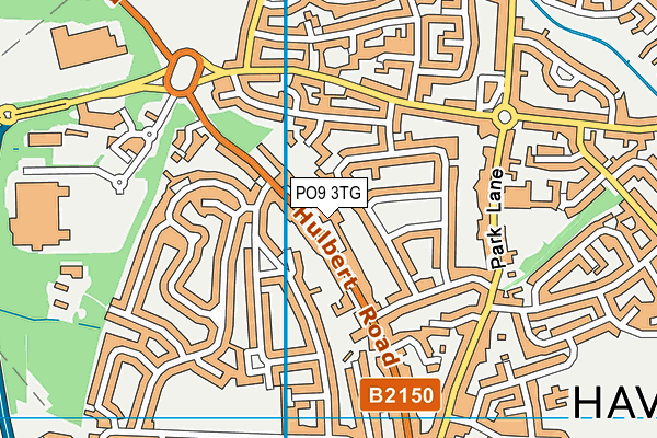 PO9 3TG map - OS VectorMap District (Ordnance Survey) PO9 3TG map - OS VectorMap District (Ordnance Survey)