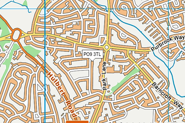 PO9 3TL map - OS VectorMap District (Ordnance Survey) PO9 3TL map - OS VectorMap District (Ordnance Survey)