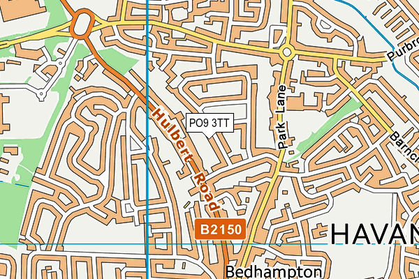 PO9 3TT map - OS VectorMap District (Ordnance Survey) PO9 3TT map - OS VectorMap District (Ordnance Survey)