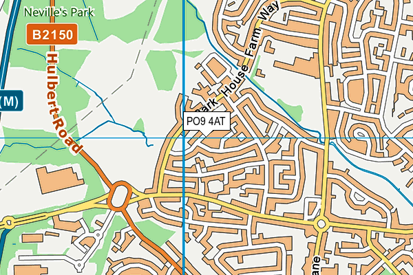 PO9 4AT map - OS VectorMap District (Ordnance Survey) PO9 4AT map - OS VectorMap District (Ordnance Survey)