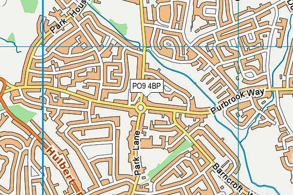 PO9 4BP map - OS VectorMap District (Ordnance Survey) PO9 4BP map - OS VectorMap District (Ordnance Survey)