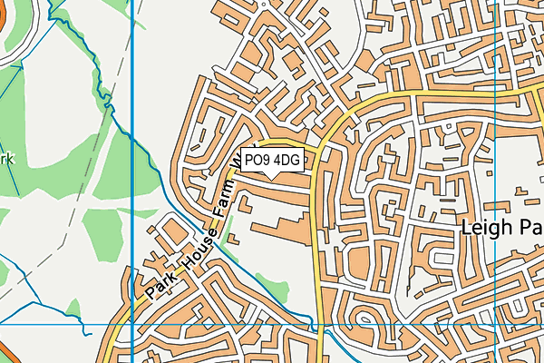 PO9 4DG map - OS VectorMap District (Ordnance Survey) PO9 4DG map - OS VectorMap District (Ordnance Survey)