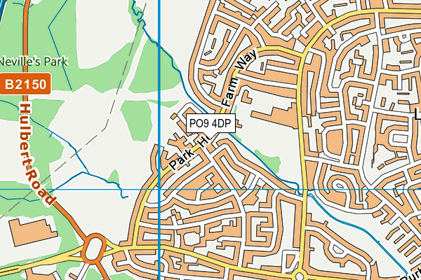 PO9 4DP map - OS VectorMap District (Ordnance Survey) PO9 4DP map - OS VectorMap District (Ordnance Survey)