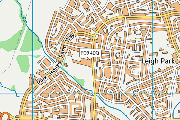 PO9 4DQ map - OS VectorMap District (Ordnance Survey) PO9 4DQ map - OS VectorMap District (Ordnance Survey)