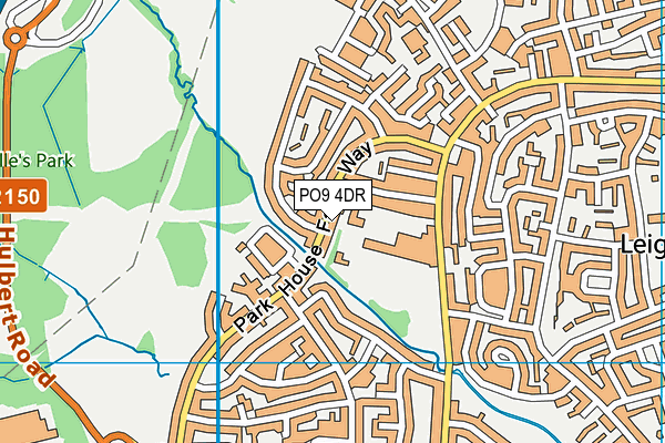 PO9 4DR map - OS VectorMap District (Ordnance Survey) PO9 4DR map - OS VectorMap District (Ordnance Survey)