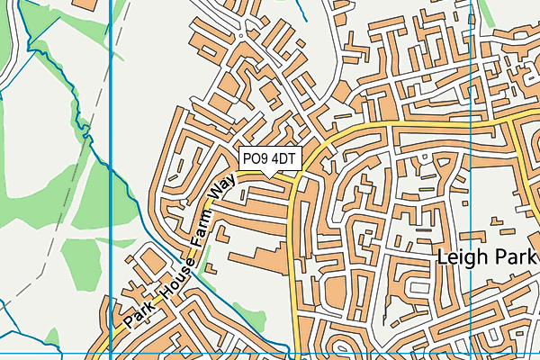 PO9 4DT map - OS VectorMap District (Ordnance Survey) PO9 4DT map - OS VectorMap District (Ordnance Survey)