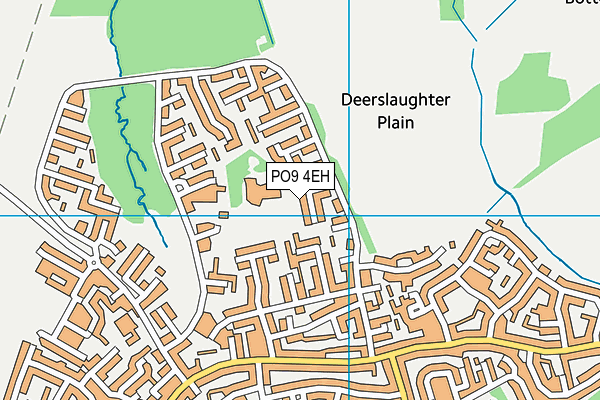 PO9 4EH map - OS VectorMap District (Ordnance Survey) PO9 4EH map - OS VectorMap District (Ordnance Survey)