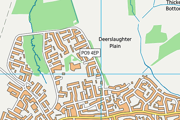 PO9 4EP map - OS VectorMap District (Ordnance Survey) PO9 4EP map - OS VectorMap District (Ordnance Survey)