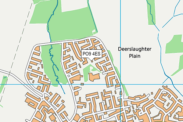 PO9 4ES map - OS VectorMap District (Ordnance Survey) PO9 4ES map - OS VectorMap District (Ordnance Survey)