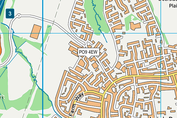 PO9 4EW map - OS VectorMap District (Ordnance Survey) PO9 4EW map - OS VectorMap District (Ordnance Survey)
