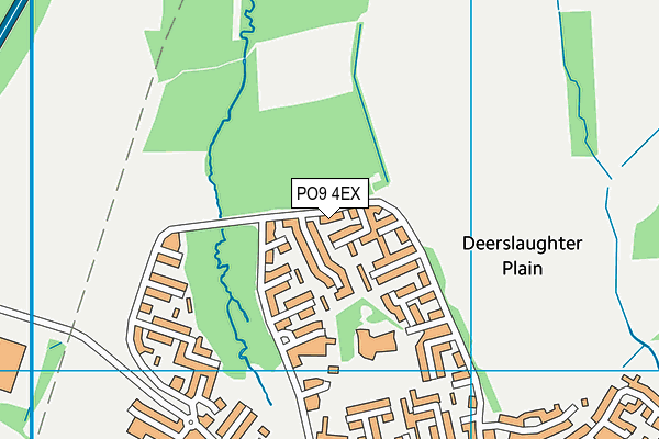 PO9 4EX map - OS VectorMap District (Ordnance Survey) PO9 4EX map - OS VectorMap District (Ordnance Survey)