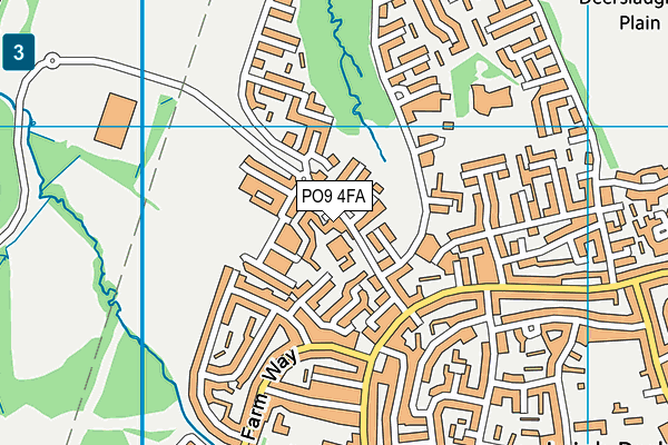 PO9 4FA map - OS VectorMap District (Ordnance Survey) PO9 4FA map - OS VectorMap District (Ordnance Survey)