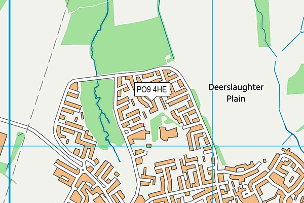 PO9 4HE map - OS VectorMap District (Ordnance Survey) PO9 4HE map - OS VectorMap District (Ordnance Survey)