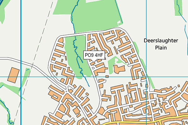 PO9 4HF map - OS VectorMap District (Ordnance Survey) PO9 4HF map - OS VectorMap District (Ordnance Survey)