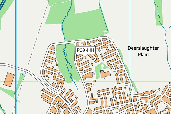 PO9 4HH map - OS VectorMap District (Ordnance Survey) PO9 4HH map - OS VectorMap District (Ordnance Survey)