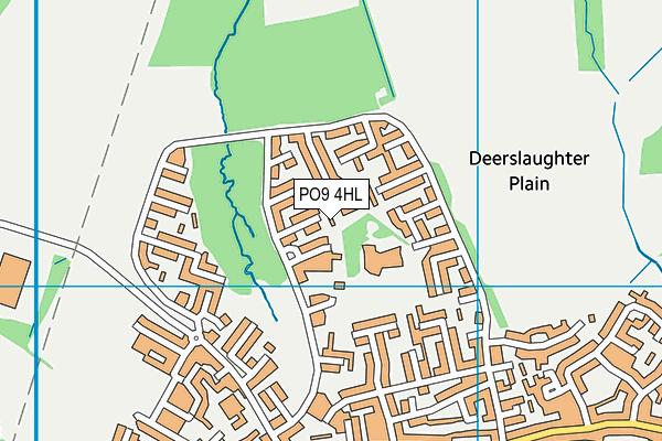 PO9 4HL map - OS VectorMap District (Ordnance Survey) PO9 4HL map - OS VectorMap District (Ordnance Survey)