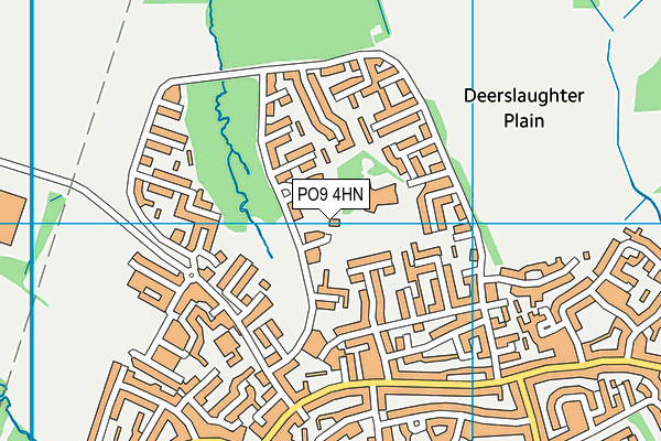 PO9 4HN map - OS VectorMap District (Ordnance Survey) PO9 4HN map - OS VectorMap District (Ordnance Survey)