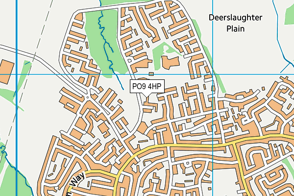 PO9 4HP map - OS VectorMap District (Ordnance Survey) PO9 4HP map - OS VectorMap District (Ordnance Survey)
