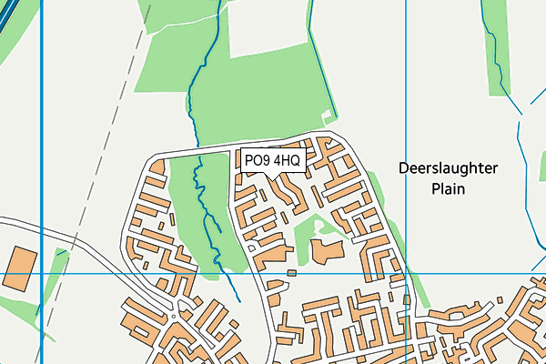 PO9 4HQ map - OS VectorMap District (Ordnance Survey) PO9 4HQ map - OS VectorMap District (Ordnance Survey)