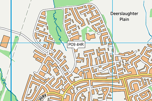 PO9 4HR map - OS VectorMap District (Ordnance Survey) PO9 4HR map - OS VectorMap District (Ordnance Survey)